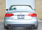 AWE Tuning Audi B8 / B8.5 S4 3.0T Touring Edition Exhaust - Chrome Silver Tips (90mm) (view 2)