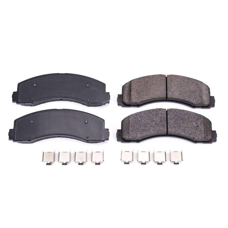Power Stop 10-19 Ford Expedition Front Z17 Evolution Ceramic Brake Pads w/Hardware Main image