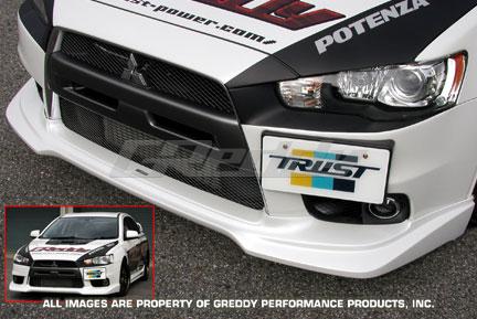 GReddy 08+ Mitsubishi Evolution X Urethane Front Lip Spoiler (view 2)