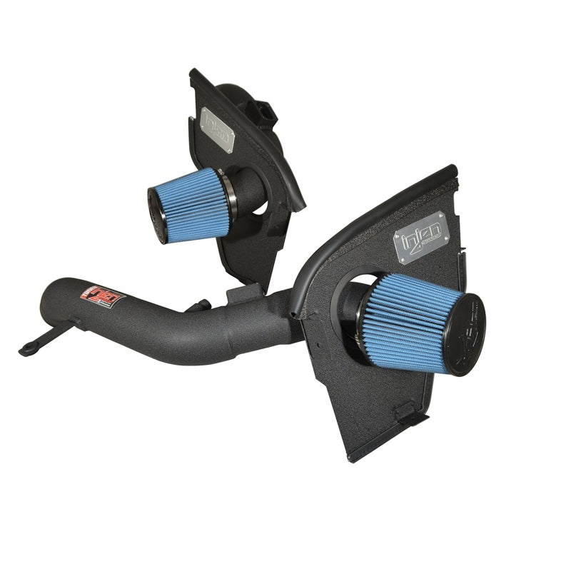 Injen 2015 M3/M4 3.0L Twin Turbo Wrinkle Black Short Ram 2pc. Intake System w/ MR Technology Main image
