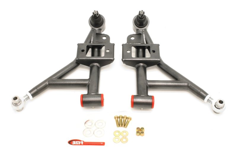 BMR 93-02 F-Body Adj. Lower A-Arms Poly/Rod End Combo - Black Hammertone Main image