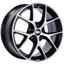 BBS SR 18x8 5x100 ET36 Satin Black Diamond Cut Face Wheel -70mm PFS/Clip Required