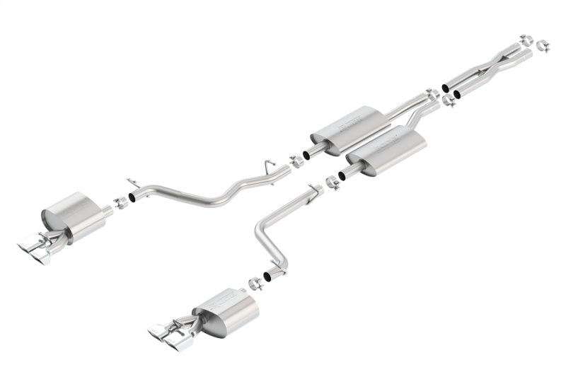 Borla 11-14 Dodge Challenger 3.6L AT/MT RWD 2Dr Single Split Rear Exit Rectangle Tip Catback Exhaust (view 2)