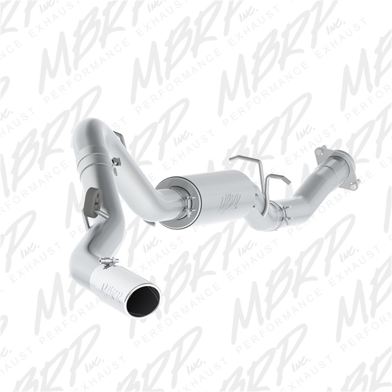 MBRP 07-10 Chevy/GMC 2500HD PU 6.0L V8 3.5in Single Side Exit Alum Cat Back Perf Exhaust Main image