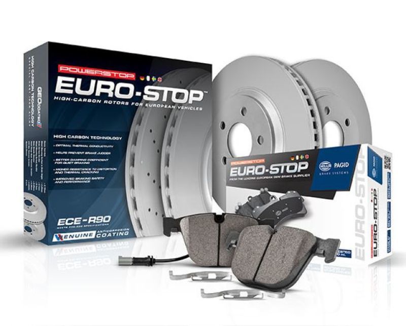 Power Stop 2019 Audi A3 Quattro Rear Euro-Stop Brake Kit Main image