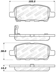 StopTech Street Select 03-12 Infiniti FX35 Rear Brake Pads