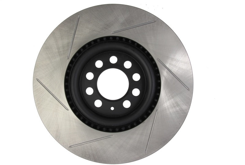 StopTech Power Slot 3/99-06 Audi TT/00-06 TT Quattro / 03-05 VW Golf GTi Left Front Slotted Rotor (view 4)