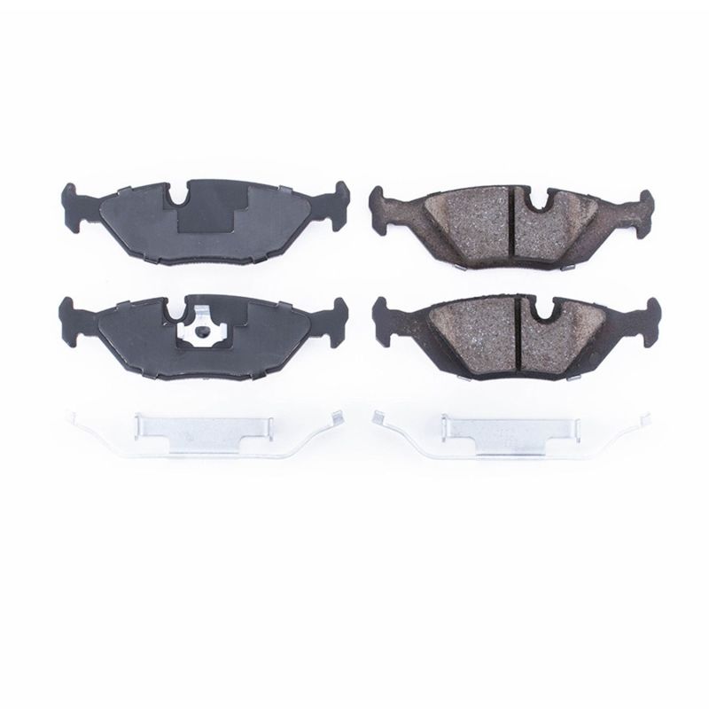 Power Stop 1991 BMW 318i Rear Z17 Evolution Ceramic Brake Pads w/Hardware Main image