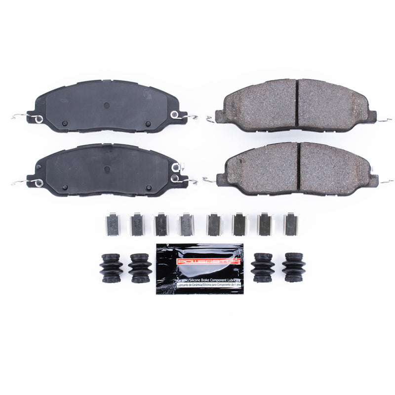 Power Stop 11-14 Ford Mustang Front Z23 Evolution Sport Brake Pads w/Hardware Main image