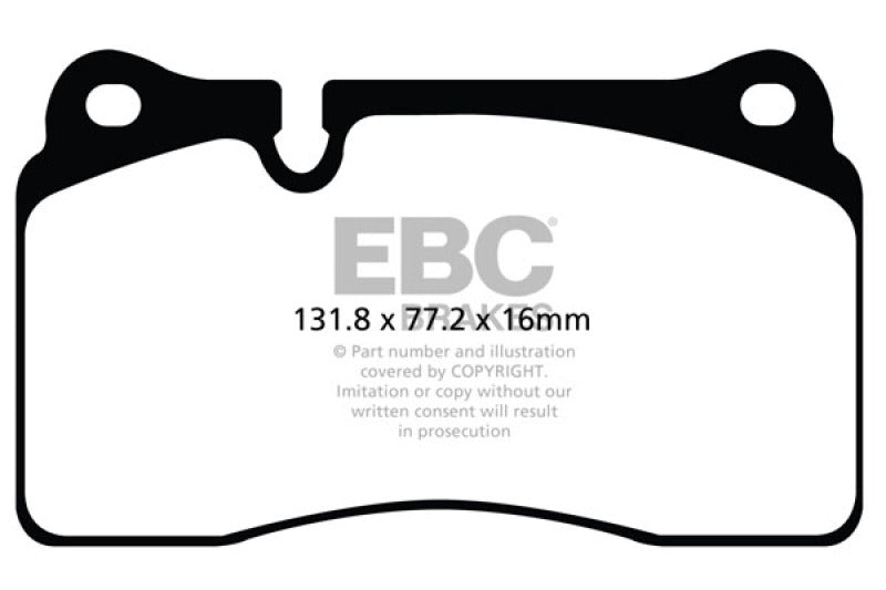 EBC Brakes Redstuff Ceramic Brake Pads (view 2)