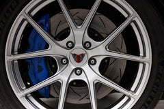 DBA 00-05 Mitsubishi Evo 5/6/7/8 / 06-08 Evo 9 Black Front Drilled & Slotted 5000 Series