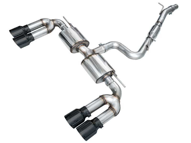 AWE Tuning 22-24 Audi 8Y S3 Touring Edition Exhaust - Diamond Black Tips Main image