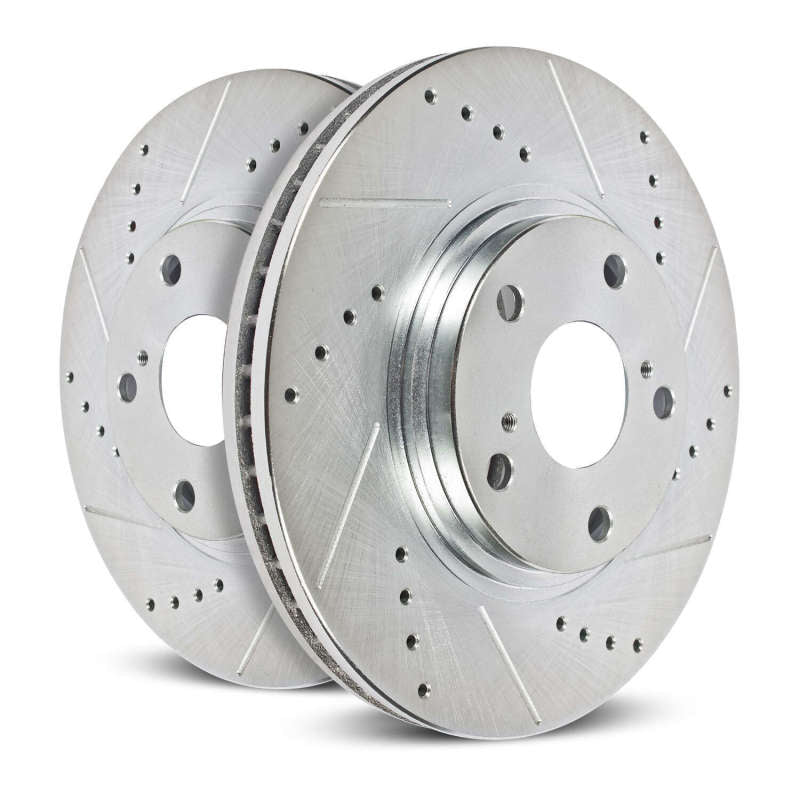Power Stop 11-19 Dodge Durango Rear Evolution Drilled & Slotted Rotors - Pair (view 4)