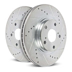Power Stop 15-19 Ford Mustang Rear Evolution Drilled & Slotted Rotors - Pair (view 4)