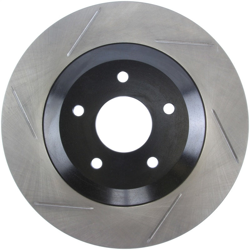 StopTech Power Slot 97-04 Chevy Corvette / 04 & 08 Cadillac XLR/XLR-V Front Right Slotted Rotor Main image