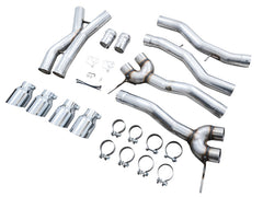 AWE Tuning Track Edition Cat-Back Exhaust for BMW G8X M3/M4 - Chrome Silver Tips