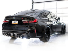 AWE Tuning Track Edition Cat-Back Exhaust for BMW G8X M3/M4 - Chrome Silver Tips