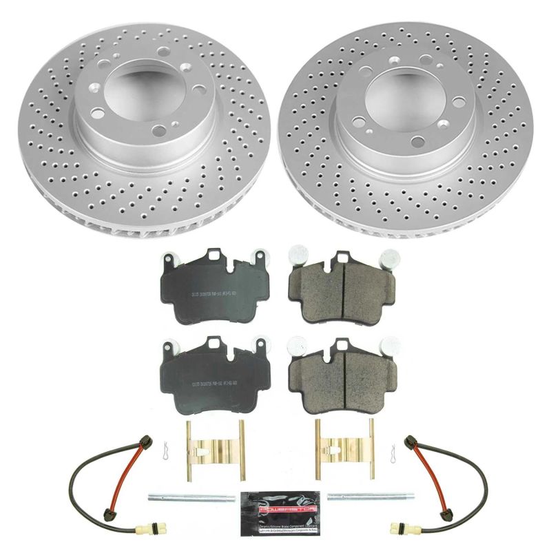 Power Stop 2005 Porsche 911 Front Z17 Evolution Geomet Coated Brake Kit Main image