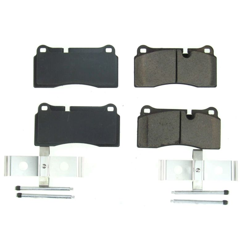 Power Stop 08-12 Audi R8 Rear Z17 Evolution Ceramic Brake Pads w/Hardware Main image