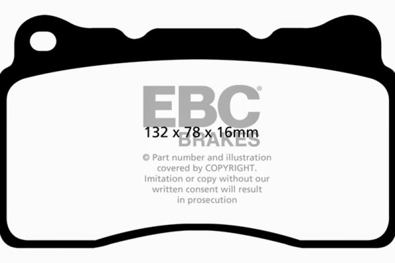 EBC 2016+ Cadillac CT6 2.0L Turbo Ultimax2 Front Brake Pads Main image
