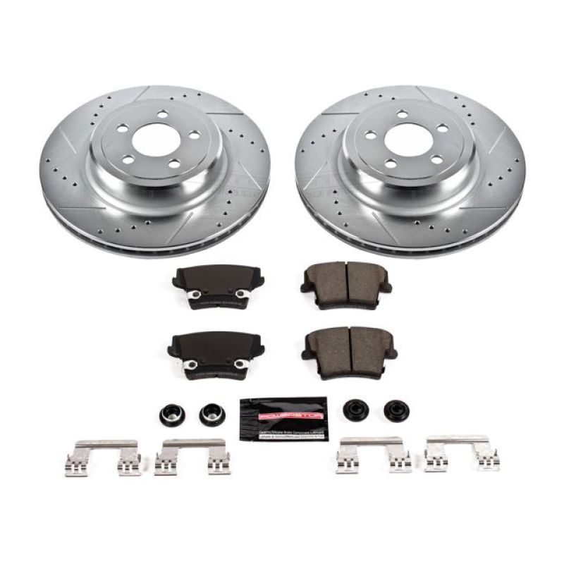 Power Stop 06-14 Dodge Charger Rear Z23 Evolution Sport Brake Kit Main image