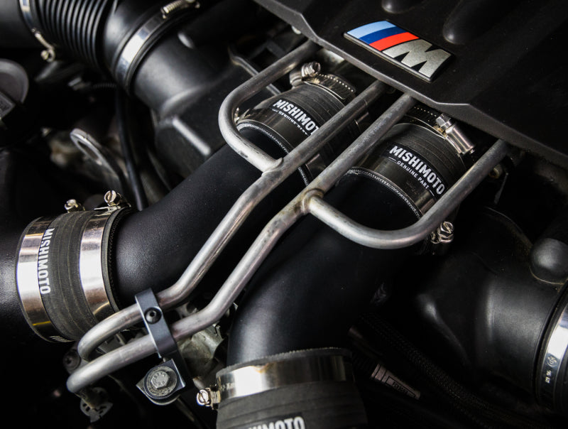 Mishimoto 12-16 BMW F10 M5 Intercooler Pipe Kit Micro Wrinkle Black (view 5)