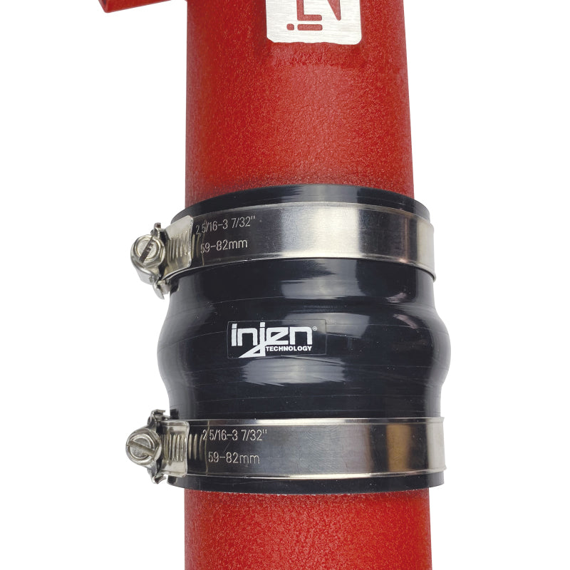 Injen 19-20 BMW Z4 / 2020 Toyota Supra 3.0L Turbo Wrinkle Red SES Intercooler Pipes (view 3)