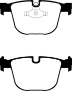 EBC 10-14 BMW X5 4.4 Twin Turbo (50) Greenstuff Rear Brake Pads (view 2)