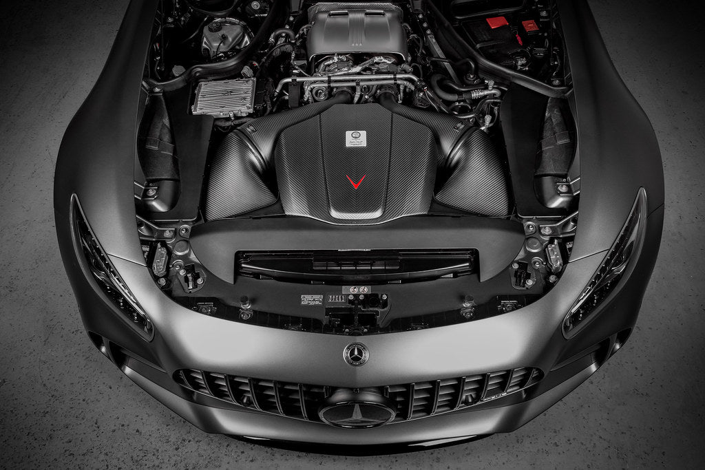 Eventuri Mercedes C190 R190 AMG GT 2DR GT / GTS / GTR Black Carbon Intake + Engine Cover - Matte Secondary image