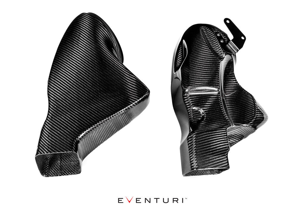 Eventuri Mercedes C190 / R190 AMG GT / GTS / GTR Black Carbon Intake + Engine Cover - Gloss