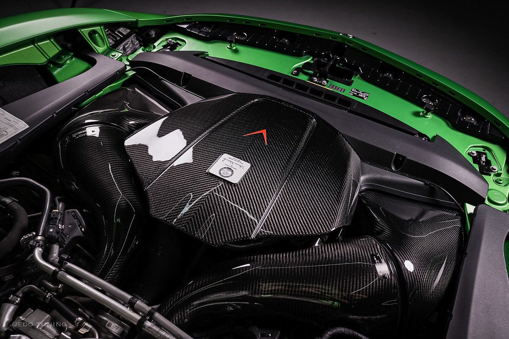 Eventuri Mercedes C190 / R190 AMG GT / GTS / GTR Black Carbon Intake + Engine Cover - Gloss