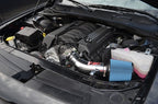 Injen 11-20 Dodge Challenger SRT-8 6.4L V8 Wrinkle Black Power-Flow Short Ram Intake (view 3)