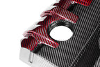 Eventuri Audi 8Y / 8V RS3 / 8S TTRS Black Carbon and Red Kevlar Engine Cover