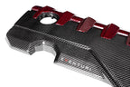 Eventuri Audi 8Y / 8V RS3 / 8S TTRS Black Carbon and Red Kevlar Engine Cover