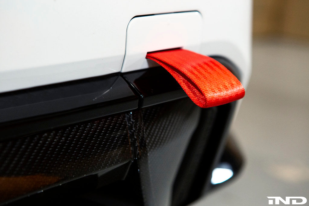 IND G8X M3 / M4 Replacement Rear Tow Hook Cover Secondary image