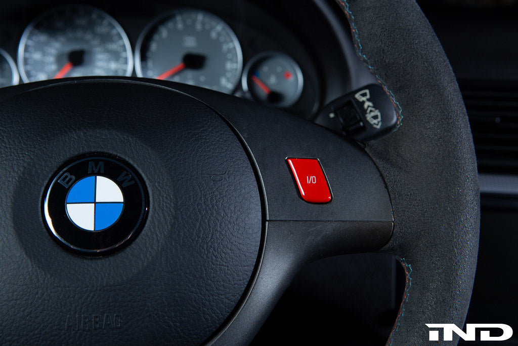 IND E46 M3 ZCP Red M-Track Mode Steering Wheel Button Secondary image