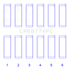 King Engine Bearings BMW S54B32 3.2L Coated Performance Rod Bearing Set