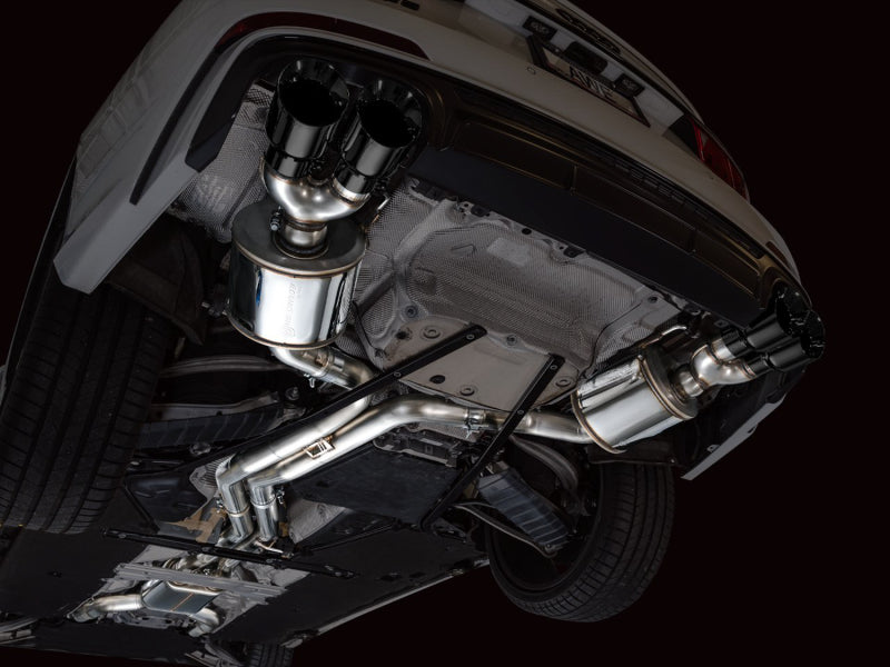 AWE Tuning 19-23 Audi C8 S6/S7 2.9T V6 AWD Touring Edition Exhaust - Diamond Black Tips (view 3)