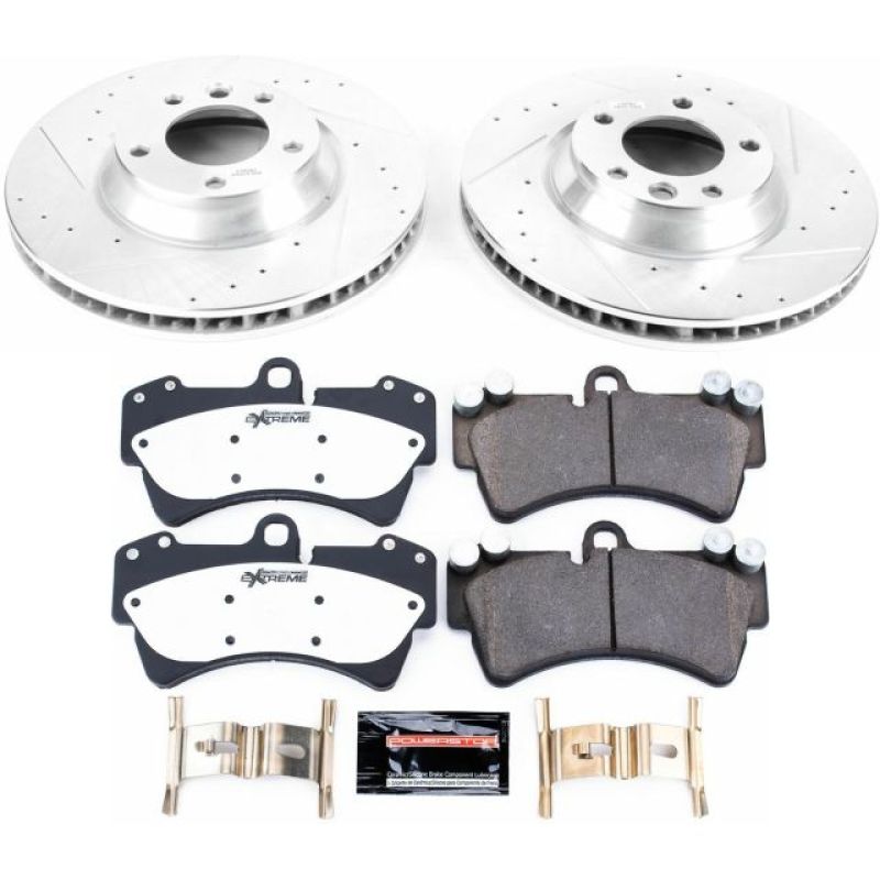 Power Stop 07-15 Audi Q7 Front Z26 Street Warrior Brake Kit Main image
