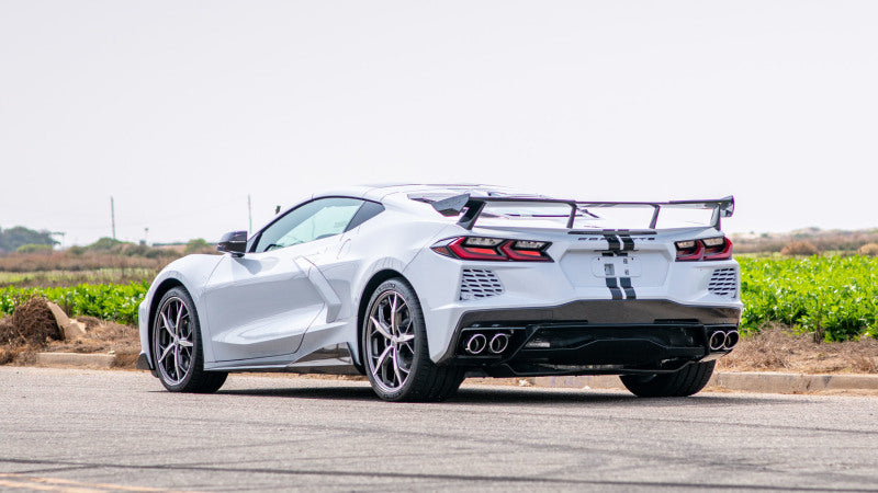 Borla 2020 Chevrolet Corvette C8 6.2L ATAK 3in Exhaust System Dual Round A/C Tips 4inx 4.75in (view 3)