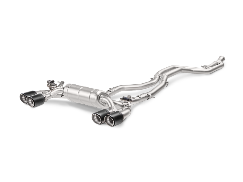 Akrapovic 16-17 BMW M2 F87 (Excl M2 Competition) Evolution Line Cat Back (Titanium) w/Carbon Tips Main image