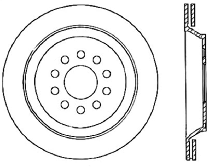 StopTech Slotted & Drilled Sport Brake Rotor (view 2)
