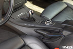 IND E9X M3 Tri-Color Stitched Alcantara E-Brake Boot - LHD
