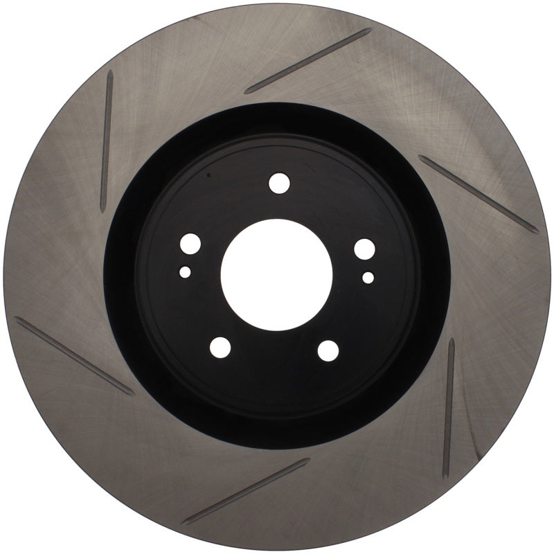 StopTech Power Slot 08-09 Evo 10 Slotted Right Front Rotor Main image