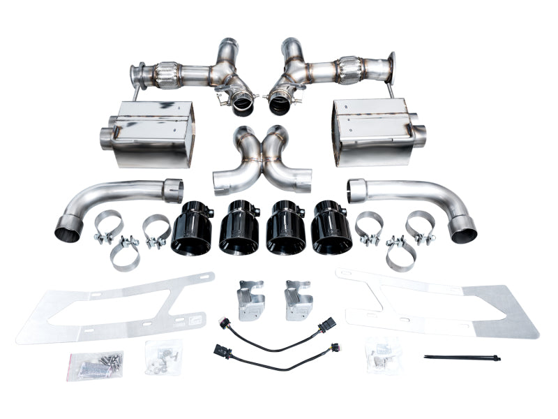 AWE Tuning 2023 C8 Corvette Z06 SwitchPath Cat-Back Exhaust - Diamond Black Tips (view 19)