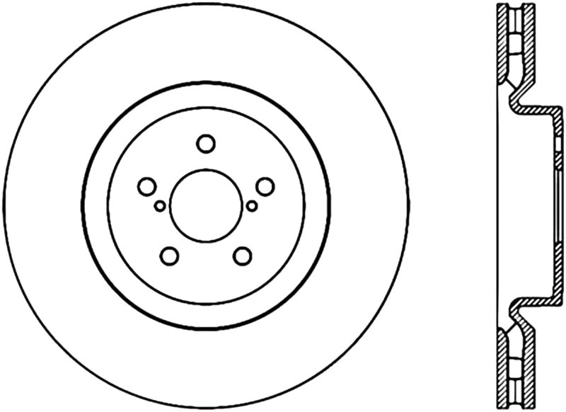 StopTech Slotted & Drilled Sport Brake Rotor Main image