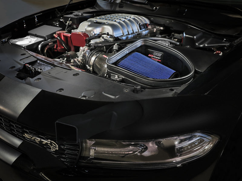 aFe Dodge Charger SRT Hellcat Redeye 21-23 V8-6.2L Track Series Stage-2 Carbon Fiber Intake Pro 5R (view 3)