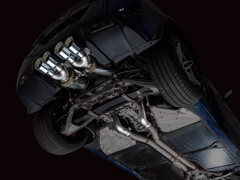 AWE Tuning C6 Chevrolet Corvette Z06/ZR1 Track Edition Axle-Back Exhaust w/ Chrome Silver Tips (view 4)
