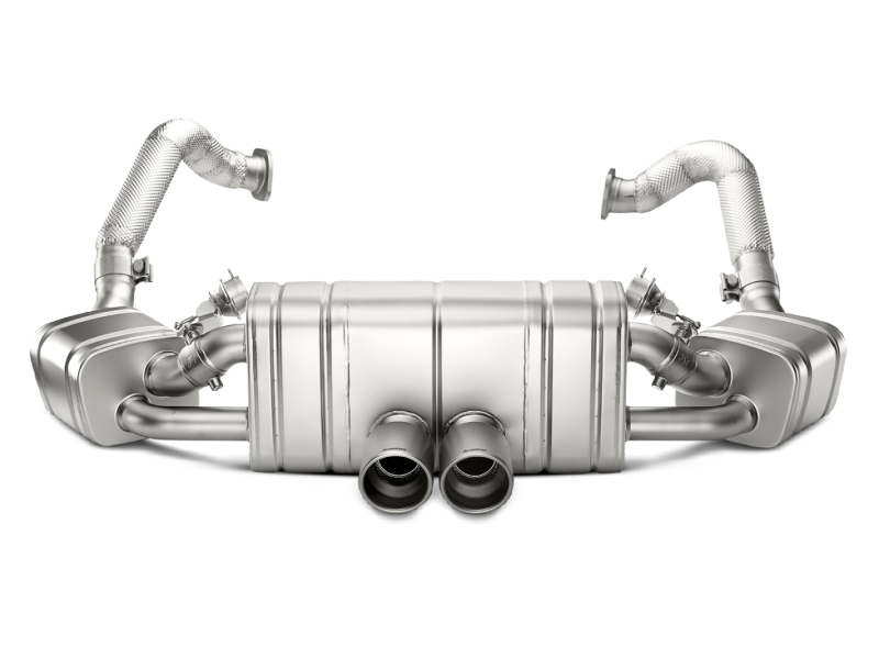 Akrapovic 16-16 Porsche Boxster Spyder / Cayman GT4 (981) Slip-On Line (Titanium) w/ Titanium Tips Main image