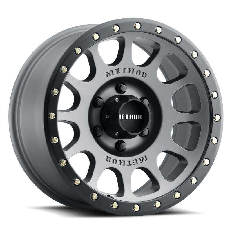 Method MR305 NV 17x8.5 / 0mm Offset / 6x135 BP / 94mm CB / Titanium - Matte Black Lip Wheel Main image